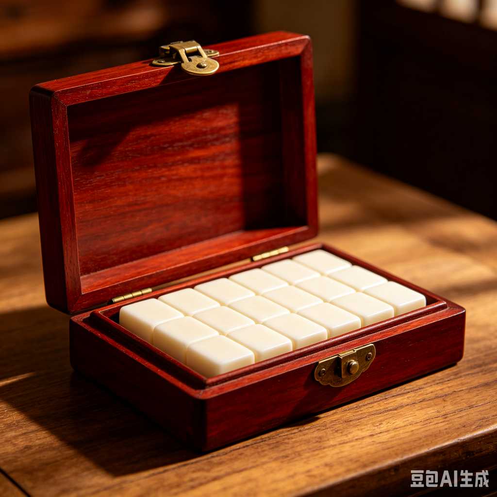 embossed mahjong set design